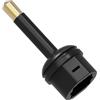HDSupply Adaptador de audio, miniclavija Toslink a toma Toslink, adaptador óptico Toslink de 3,5 mm para subwoofer, barra de sonido, TV, HiFi, amplificador, negro