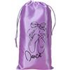 Baoblaze Satin Pouch Danza Sacca Scarpe Cordoncino Doppio Tessuto Satinato Stampa Ballerina Borsa Porta Accessori Leggero Adatto per Ballerini Viaggio, Viola, Satinato