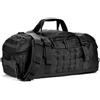 Qianly Borsone Zaino Multitasche Borsone Tattico Militare Borsa da Palestra con Scomparti per Viaggiatori, Array, Nero, 58 X 30 X 25 Cm