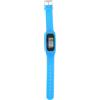 GATHINESS Contapassi da Polso in Silicone Blu, Facile da Leggere e Usare | Camminare e Allenarsi, Piccolo e Leggero, Batteria Ag10 1, 5 V Integrata
