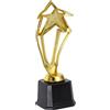 Beavorty Trof Eo a Stella a Cinque Punte Dorata in Plastica, Traforata | Premio per Spelling Bee e Track And Field Day, Pezzo Decorativo da 23, 5cm con Base