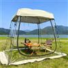 WRYsqbhjyb Tenda Riparo Trasparente Istantanea, Casa Schermo Esterna | Tenda Panoramica, Tetto in Tessuto Oxford 210D Impermeabile, Adatta per Campeggio, Picnic