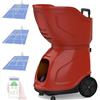 Generic Macchina per palline da tennis 100+Capacità della palla Batteria 4-6H Batteria esterna Alimentazione automatica remota intelligente per principianti