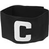 TOYANDONA Fascia da Capitano Regolabile per Calcio e Sport di Squadra in Nylon Nero