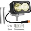 Generic Illuminazione per bicicletta elettrica 6500 K Proiettore impermeabile | 20W LED Connettore Elettrico 3 Pin per MTB Notte Strada MTB Escursionismo