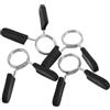DEARMAMY 4 Pezzi Clip Bilanciere con Maniglia, Bloccaggio Rapido, Set | PVC e Acciaio, Montaggio Veloce, Uso in Palestra e Sollevamento Pesi, Attacco Sicuro per Barre