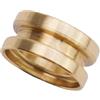 Hoppipola Rullo lenza da pesca in ottone per riparazione mulinello liscio per accessori in acciaio inox (10,4 x 7 x 5 mm)