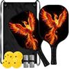 FRODOTGV Fire Phoenix Bird ampliato Sweet spot Pickleball Paddles | Pala de Pickleball per principianti intermedi