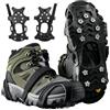 GUOYOU Grödel - Spikes universali a 11 denti, con cinghia, per neve (XL) | Design slip-on in polietilene, ramponi antiscivolo, a sgancio rapido, per inverno, escursionismo, trail running, trekking