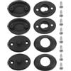 Generico Fibbia di Fissaggio per Muta da Sub Nero in Plastica e Acciaio Inox 2 Set, Bottone per Muta in Neoprene Chiusura Rapida, Compatibile per Immersioni Sportive e Snorkeling