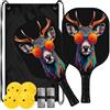 FRODOTGV Deer - Pagaie tradizionali per pickleball a bassa vibrazione | Pala de Pickleball per principianti intermedi