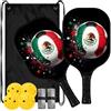 FRODOTGV Spin & Power Pickleball Paddles giocatore di calcio del Messico | Pala de Pickleball fibra de vidrio per giocatori intermedi