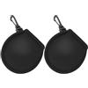 NUOBESTY 2 Pezzi Borsa per Pulizia Palline da Golf Compatta in Neoprene Nera | Interno Morbido, Design Pratico, per Campo da Golf, Accessorio Elegante e Funzionale, Formato Tascabile
