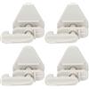 AKLOSIPY Set da 4 set di accessori per canotti per barche in abs Iversal, cerniera sinistra/destra -1,25 pollici porta