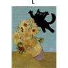 PuzzleArtix Puzzle 1000 Pezzi Gatto e Girasoli Parodia Arte Adulti Relax Regalo