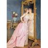 PremiumTech Puzzle Artistico 1000 Pezzi Ritratto Donna Barocco Angelo Caduto Vintage