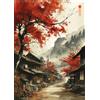 PuzzleTech Puzzle 500/1000 Pezzi Geisha Samurai Arte Giapponese Sumi-e per Adulti