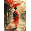 PuzzleTech Puzzle 500/1000 Pezzi Geisha Samurai Arte Giapponese Sumi-e per Adulti