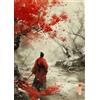 PuzzleTech Puzzle 500/1000 Pezzi Geisha Samurai Arte Giapponese Sumi-e per Adulti