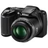 Nikon Macchina fotografica compatta Coolpix L320 - Nero + Nikon Nikkor 26X Wide Optical Zoom ED VR 22.5-585mm f/3.1-5.9 f/3.1-5.9 - refurbished