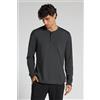 Intimissimi Maglia A Manica Lunga Con Collo Serafino In 100% Cotone Grigio