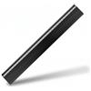 D.RECT Righello in Alluminio | Lunghezza del Righello 30 cm | Scala in Centimetri e Pollici | Per Scuola, Ufficio, Casa | Nero