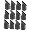 WOONEKY 12 Pezzi Presa per asciugacapelli beccuccio phon ugelli nebulizzatori diffusore universale per diffusore soffiante per asciugatrice ugello per PC Black