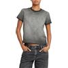 G-STAR Donna Overdyed Micro Boxy Top, Nero (dk black gd D26078-D756-B564), XS