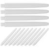 HONMEET 50 Pezzi Astine Freccette in Nylon Bianco, Filettate, per Ridurre i Rimbalzi e Rimuovere Le Bave Metalliche, Installazione Facile, per Freccette Steel Tip