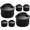 CIYODO 6 Pezzi Tappo di Scarico per Kayak, Sostituzione, Gomma Nera | Compatibile Foro di Drenaggio, e Portatile, Adatto per Accessori Kayak e Barca