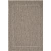 Teppium Carpetsale24 Tappeto Interno Esterno Tessitura Piatta Look Sisal con Bordo Impermeabile per Cucina Terrazza Soggiorno, Dimensioni: 240x340 cm