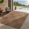 Teppium Carpetsale24 Tappeto Interno Esterno Impermeabile Look Naturale Juta Ideale per Soggiorno Cucina Terrazza e Balcone, Dimensioni: 160x230 cm