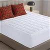 Utopia Bedding Premium materasso imbottito, Poliestere e misto poliestere, White, Queen