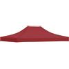 hliofuir Tetto di ricambio per gazebo, 4 x 3 m, tessuto Oxford, bordeaux