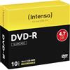 Intenso 4101652 Dvd-R da 4.7 GB, Argento