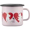 Muurla Tazza smaltata con cuore Moomins da 2,5 dl