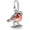 PHCLASY Famiglia a Forma di Cuore Charm Giorno della Mamma San Valentino Compatibile per Europeo Bracciali, Zirconia cubica