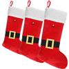 com-four® 3X Calze di Babbo Natale Premium XL da riempire, Calze Befana | Accessori di Babbo Natale - Decorazione natalizia