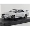 EBBRO Modellino auto pressofuso argento EBBRO 1/43 Nissan Skyline GT-R R34 V-spec II