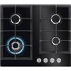 AEG HKB64420NB - Piano cottura a gas, 4 fuochi, Nero