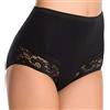JADEA 6 Pezzi Slip Culotta Donna con Inserto in Pizzo 06 Cotone Elasticizzato
