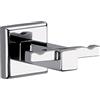 Gedy Colorado Doppio Gancio Appendiabiti da Parete Bagno Colore Cromato | Doppio Appendiabiti da Muro Realizzato in Cromall, Fissaggio con Viti Incluse o Colla, Appendiabiti Parete, Ganci Accappatoio