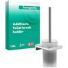 hansgrohe AddStoris - Scopino WC , scopino bagno da parete, fissaggio nascosto, accessori bagno, cromo, 41752000