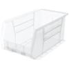 Akro-Mils 30240 AkroBins Contenitori di Stoccaggio in Plastica, Contenitori Impilabili Salvaspazio per Garage, Dispensa, Organizzazione Hobby, Trasparente, Confezione da 12