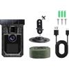 Technaxx TX-326 Wildcam Wifi solare per la sorveglianza della fauna selvatica con display da 1,77", visione notturna, sensore di movimento a infrarossi passivi, batteria da 5000 mAh, IP65