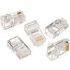Maclean 100 Connettore di rete Spina di connessione Modular Crimp RJ45 8P8C CAT5 Schermato