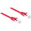 Delock Cavo di rete Cat. 6A S/FTP, 3 m, rosso, connettore RJ45, schermato, LSZH