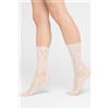 Calzedonia Calzini A Fiori Senza Elastico Bianco