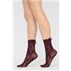 Calzedonia Calzini In Pizzo A Fiori Bordeaux