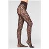 Calzedonia Collant A Rete Fiori Pop Marrone